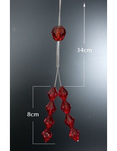 UPINACZ DEKORACYJNY 12 CZERWONY