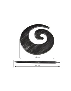 UPINACZ DEKORACYJNY 03 CZARNY