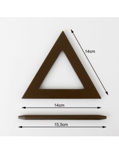UPINACZ DEKORACYJNY 27 14 X 14 CM BRĄZOWY