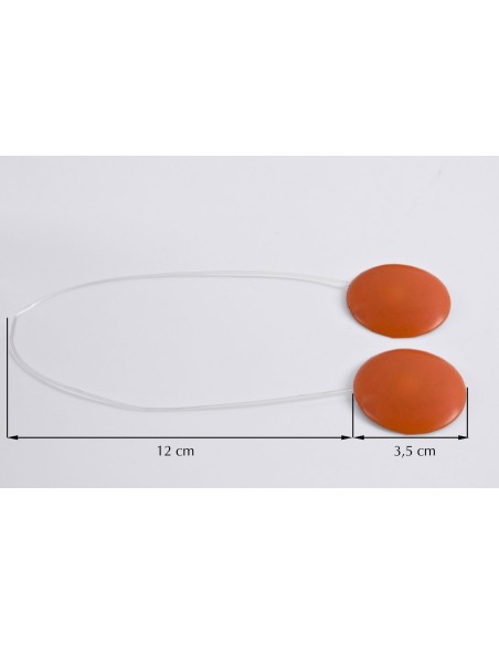 UPINACZ DEKORACYJNY Z MAGNESEM 12 CM CZERWONY