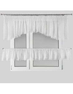 FIRANA GOTOWA DAGMARA-4 400 X 65 CM BIAŁY