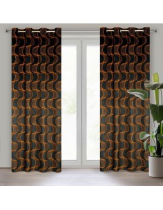 ZASŁONA GOTOWA POLA 140 X 250 CM CZARNY