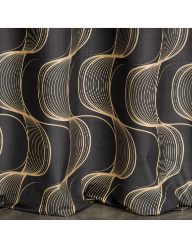 ZASŁONA GOTOWA POLA 140 X 250 CM CZARNY