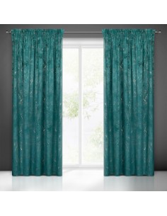 ZASŁONA GOTOWA NADIA NA TAŚMIE 140 X 300 CM CIEMNOTURKUSOWY