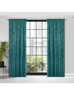 ZASŁONA GOTOWA NADIA NA TAŚMIE 140 X 300 CM CIEMNOTURKUSOWY 2