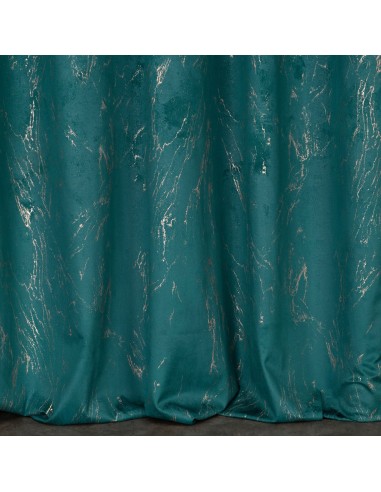 ZASŁONA GOTOWA NADIA NA TAŚMIE 140 X 300 CM CIEMNOTURKUSOWY