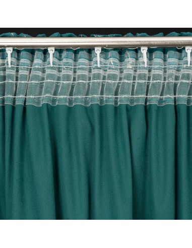 ZASŁONA GOTOWA NADIA NA TAŚMIE 140 X 300 CM CIEMNOTURKUSOWY