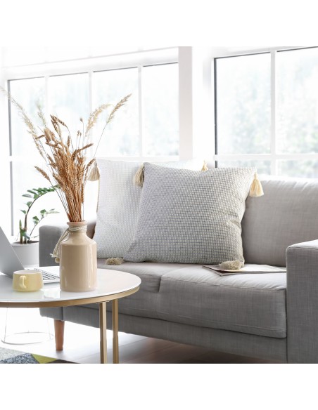 POSZEWKA BOHO 3 45 X 45 CM BEŻOWY