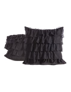 POSZEWKA DAISY 45 X 45 CM CZARNY 2