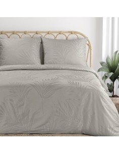 KOMPLET POŚCIELI ŻAK 220 X 200 CM SZAROBEŻOWY