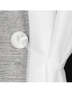 UPINACZ DEKORACYJNY Z MAGNESEM 4 X 15 CM BIAŁY 2