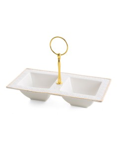 MISA DEKORACYJNA OLIVIA (01) 23 X 13 X 16 CM BIAŁY