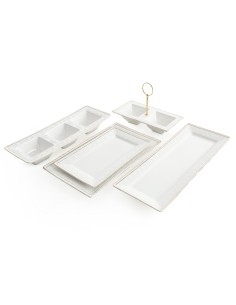 PATERA DEKORACYJNA OLIVIA (02) 26 X 16 X 2 CM BIAŁY 2