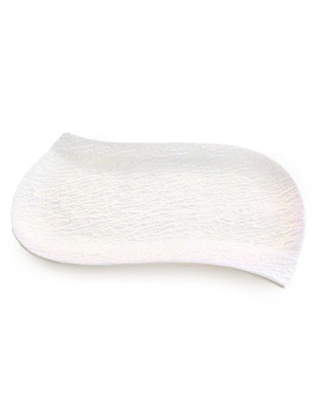 PATERA DEKORACYJNA NINA (04) 31 X 21 X 2 CM PERŁOWY