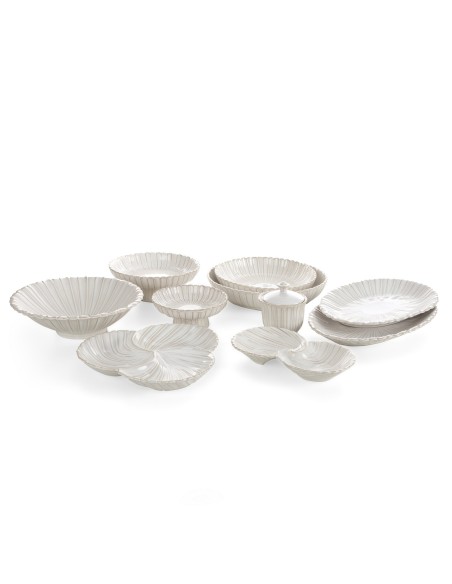 PATERA DEKORACYJNA AVRIL 36 X 23 X 4 CM KREMOWY