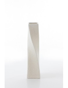 WAZON DEKORACYJNY RISO 8 X 8 X 32 CM KREMOWY