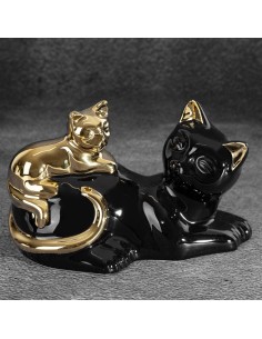 FIGURKA DEKORACYJNA CAT 20 X 11 X 12 CM CZARNY 2