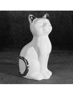 FIGURKA DEKORACYJNA CAT 11 X 9 X 20 CM BIAŁY 2