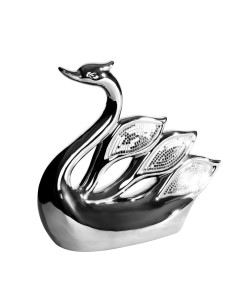 FIGURKA DEKORACYJNA MIRONA (01) 27 X 8 X 26 CM SREBRNY