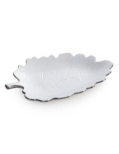 PATERA DEKORACYJNA ALMA (01) 30 X 14 X 4 CM BIAŁY