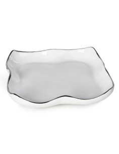 PATERA DEKORACYJNA TONY (01) 25 X 25 X 6 CM BIAŁY