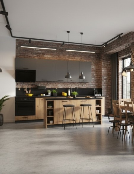 Zestaw kuchenny CLARA, dąb Artisan