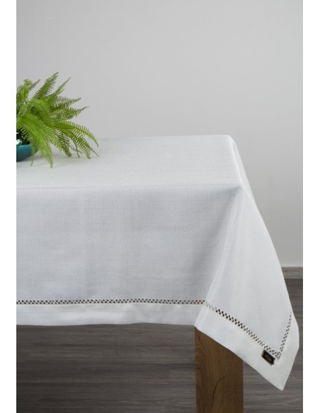 OBRUS EMILY 145 X 240 CM BIAŁY